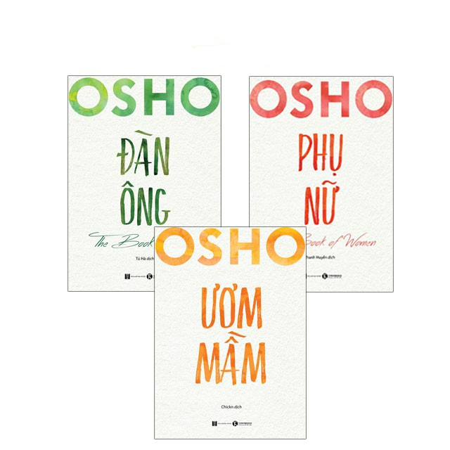 Sách Combo 3 cuốn Osho Đàn Ông Phụ Nữ Ươm Mầm - Bản Quyền