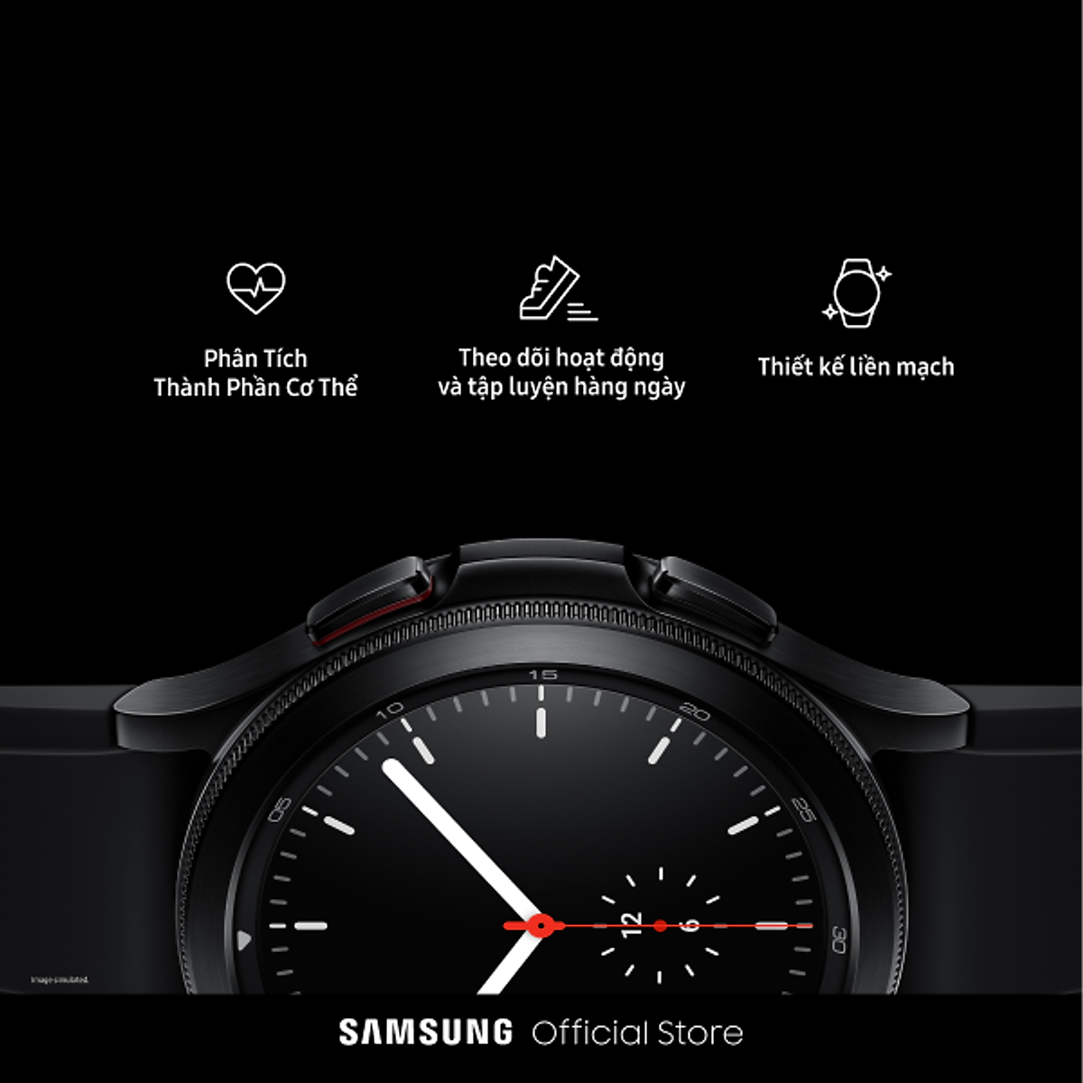 Đồng hồ thông minh Samsung Galaxy Watch4 Classic SM-R880NZSAXXV ( Bạc Năng Động ) - ĐÃ KÍCH HOẠT BẢO HÀNH ĐIỆN TỬ - Hàng Chính Hãng