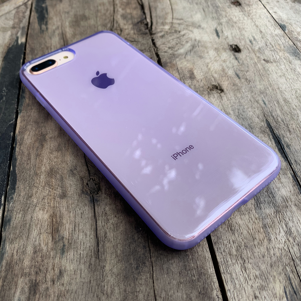 Ốp lưng dẻo cao cấp dành cho iPhone 7 Plus / iPhone 8 Plus - Màu tím mờ