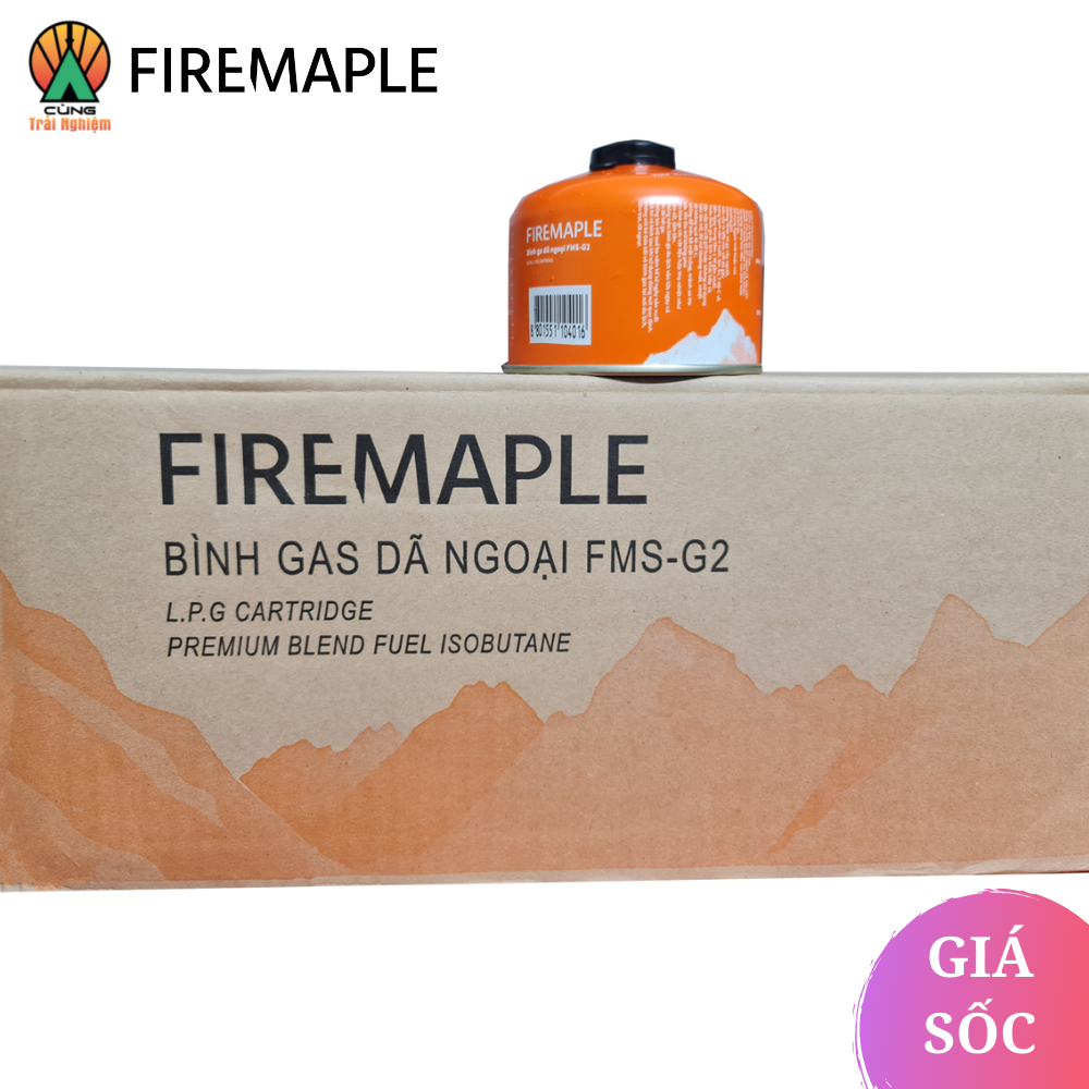 Lon Gas Du Lịch Chuyên Dụng Dã Ngoại Fire Maple FMS-G2 520ml Cho Hoạt Động Nấu Ăn Ngoài Trời