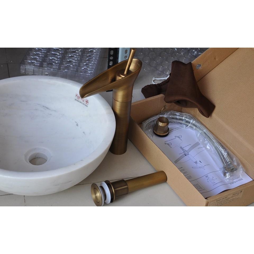 Vòi lavabo cổ điển - Vòi lavabo đồng thau