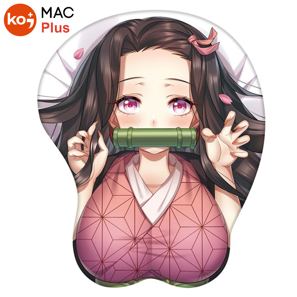 Lót Chuột Máy Tính KOJMAC Anime 3D Kimetsu no Yaiba, Nezuko Đệm Tay Silicon Thiết Kế Độc Đáo, Dễ Thương - Hàng Chính Hãng