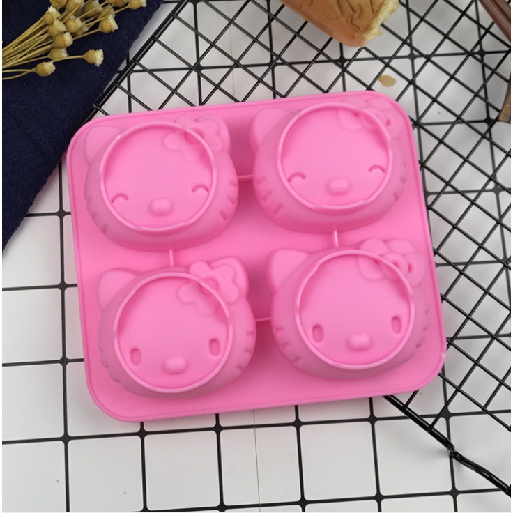 Khuôn silicon mèo kitty