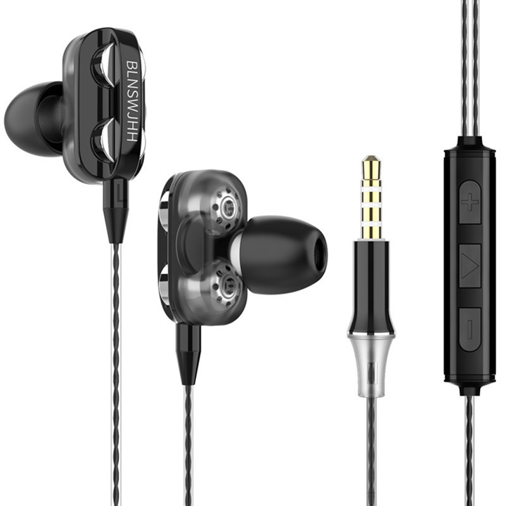 Tai nghe A4 HiFi lõi kép siêu bass MẪU MỚI 2019