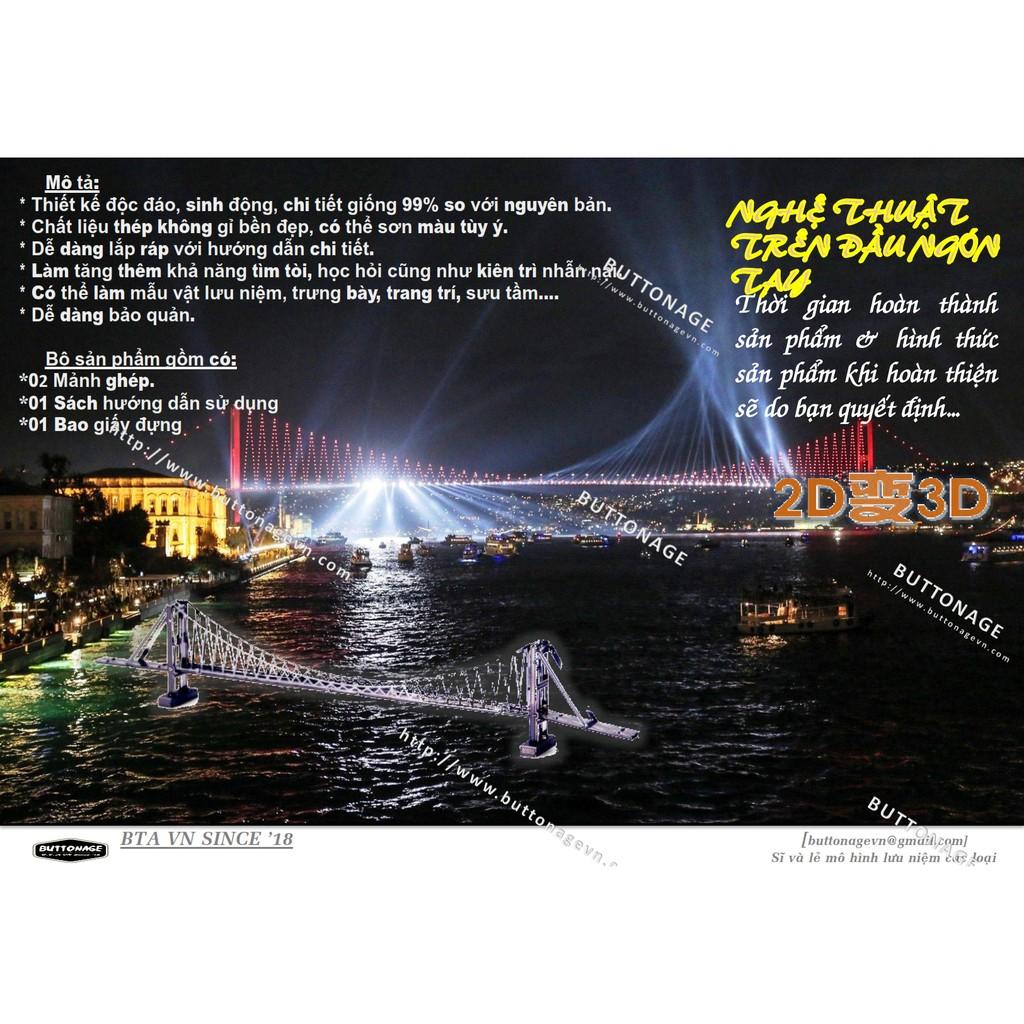 Mô Hình Lắp Ráp 3d Cầu Bosphorus - Thổ Nhĩ Kỳ