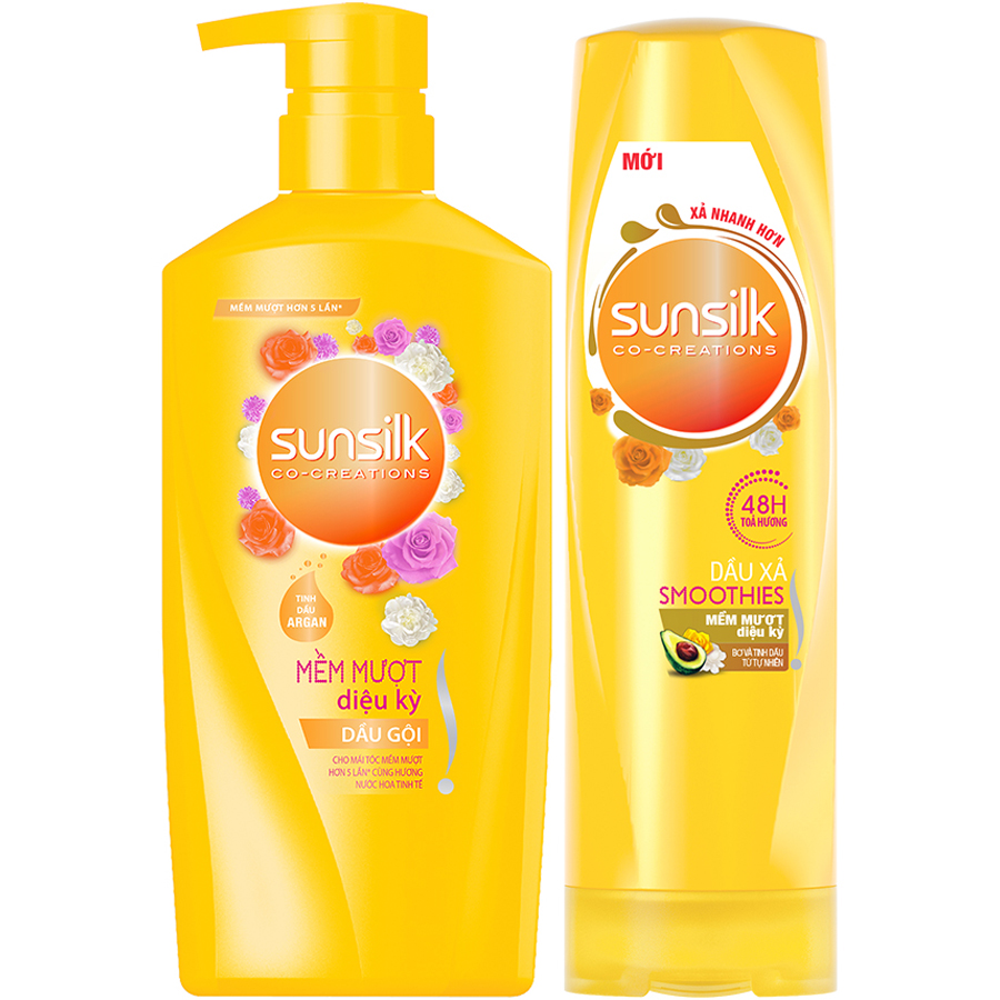 Combo Dầu Gội Sunsilk Mềm Mượt Diệu Kỳ 650g Và Dầu Xả Sunsilk Mềm Mượt Diệu Kỳ 320g