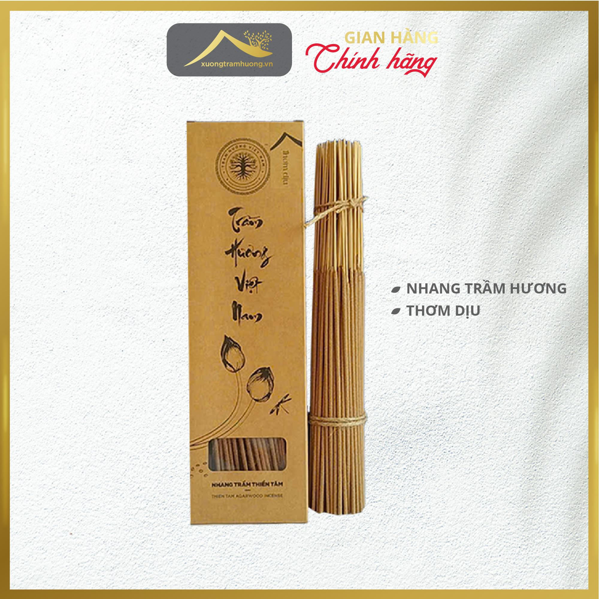 Nhang Trầm Hương Sạch Xưởng Trầm Hương Thơm Dịu An Toàn Hộp 100 Cây Xông Nhà Tẩy Uế
