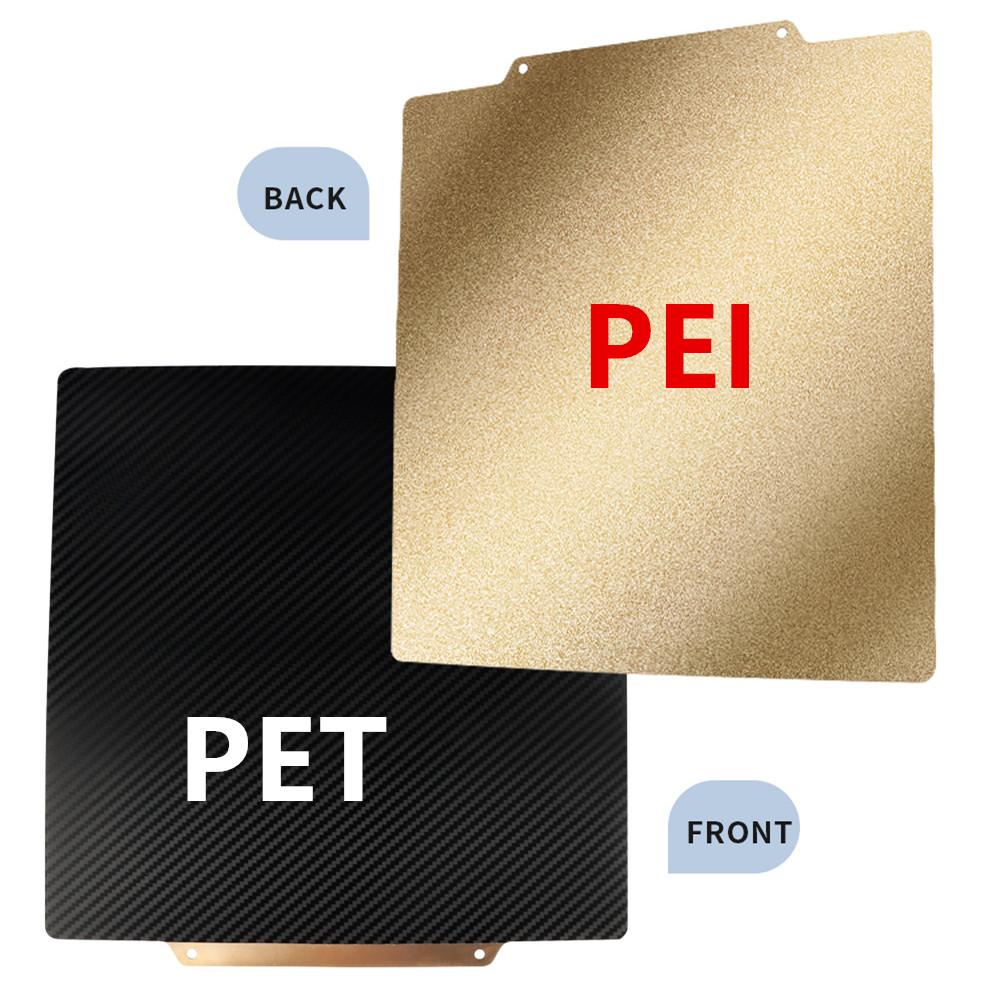 Tấm thép lò xo từ hai bên 241/25/257/350mm PET/PEI/PEO được phủ tấm nóng linh hoạt cho Ender-3 CR10 Bambu Lab X1