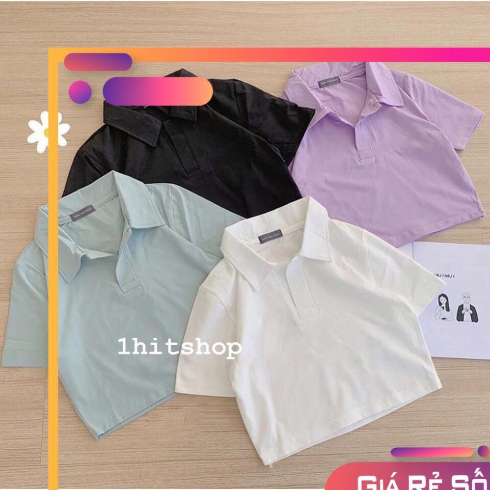 Áo Croptop POLO Nữ vải mịn