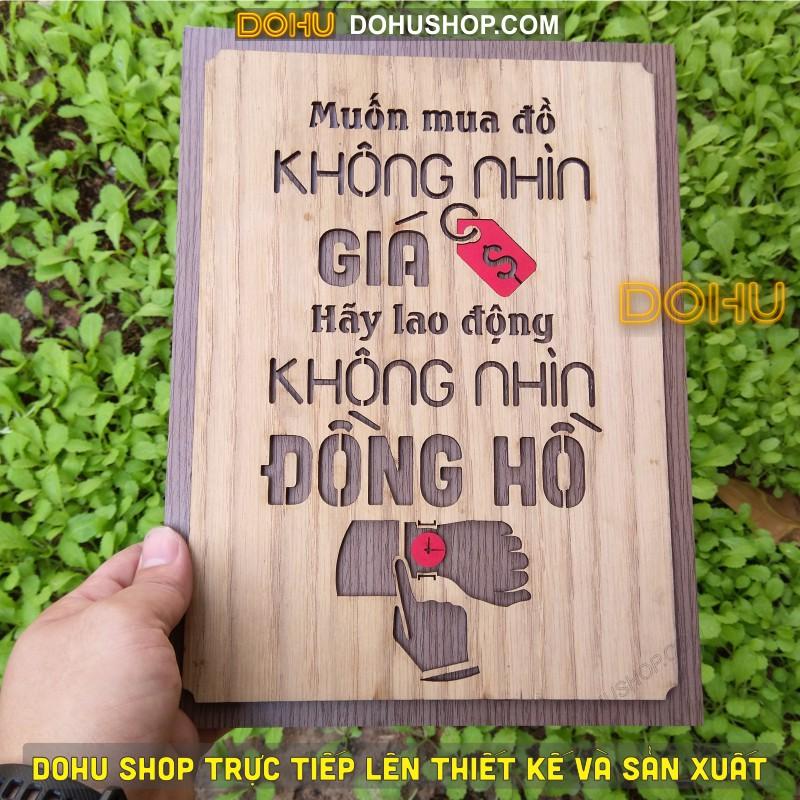 Tranh Gỗ Vintage Câu Nói Hay Tạo Động Lực Mã Giá Xưởng Siêu Rẻ