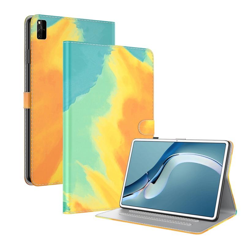 Ốp máy tính bảng da nắp lật chống rơi màu nước có giá đỡ cho Huawei MatePad Pro 12.6