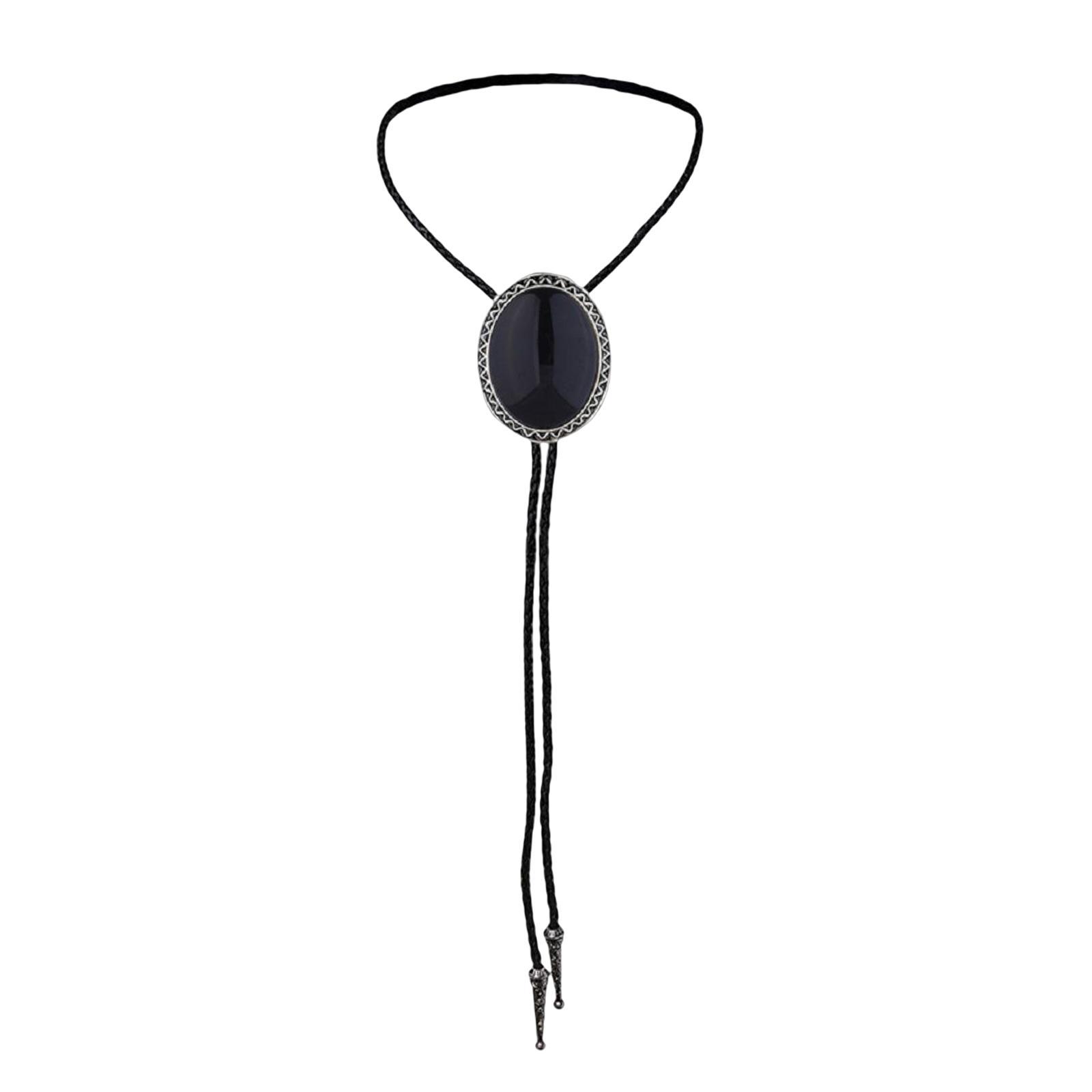 PU Bolo Tie Necktie Costume Wedding Halloween Necklace Handmade Fancy Dress