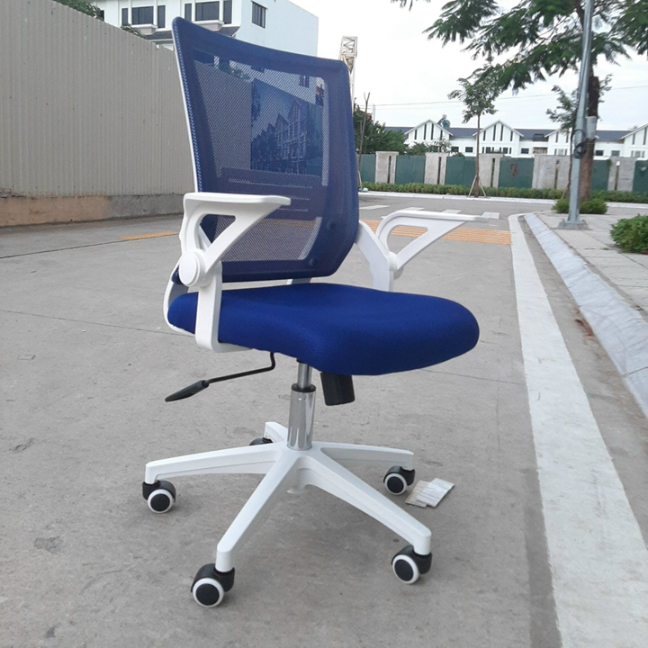 Ghế xoay văn phòng nhiều màu xoay 360 độ hiện đại đa năng - Ghế công thái học lưng lưới chân thép chống gỉ cao cấp GHP063 Giao màu ngẫu nhiên