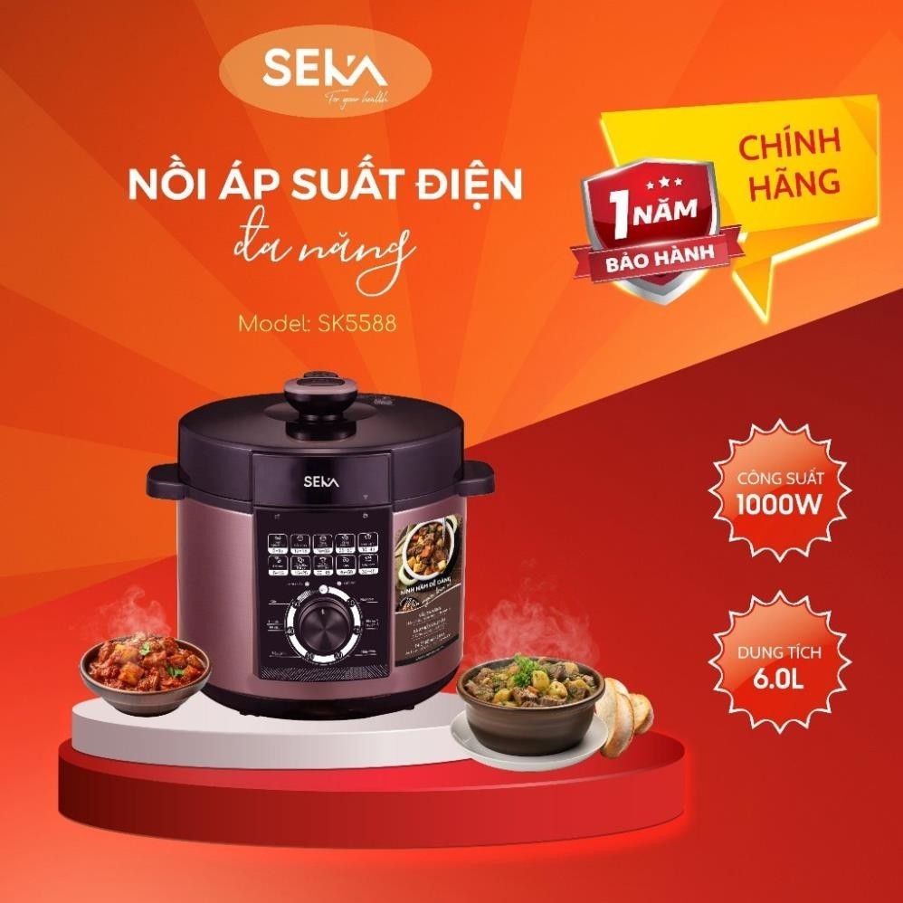 Nồi Áp Suất Điện Đa Năng SEKA SK5858 - Hàng Chính Hãng