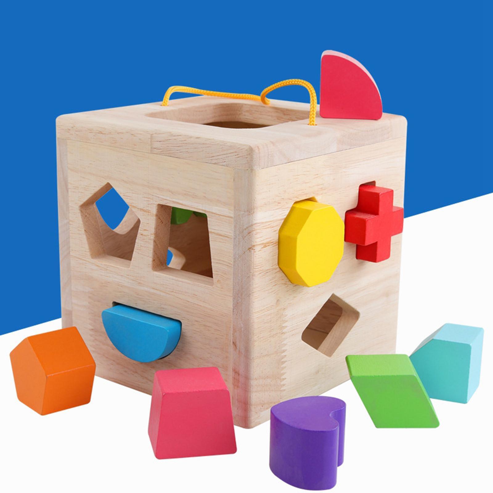 Shape Sorter Toy Colorful Matching Game for Birthday Gift Preschool Children