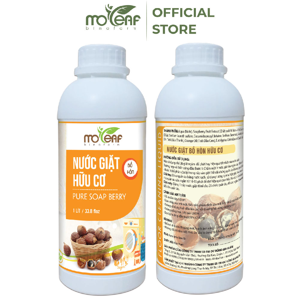 4 LOẠI Nước RỬA CHÉN BỒ HÒN Hữu Cơ Nha Đam Moleaf 1L, Xịt Phòng Đuổi Muỗi 250ml, Nước Lau Sàn Quế, Nước Giặt Xả Hữu Cơ 1L - Lên Men Tự Nhiên Từ Bồ Hòn và Dứa, An Toàn Cho Da Tay, Diệt Khuẩn