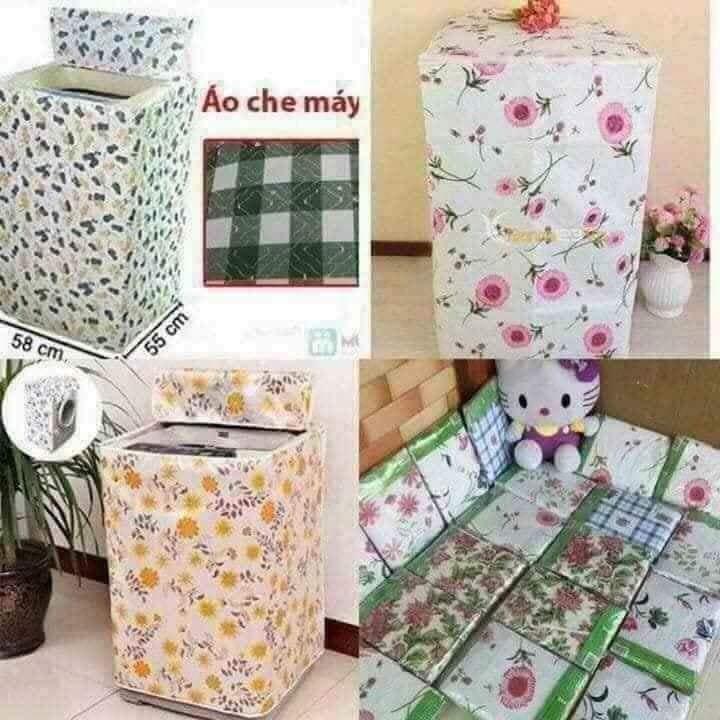 Bọc Máy Giặt Chống Thấm Cao Cấp Hàng Đẹp Chất Liệu Satin