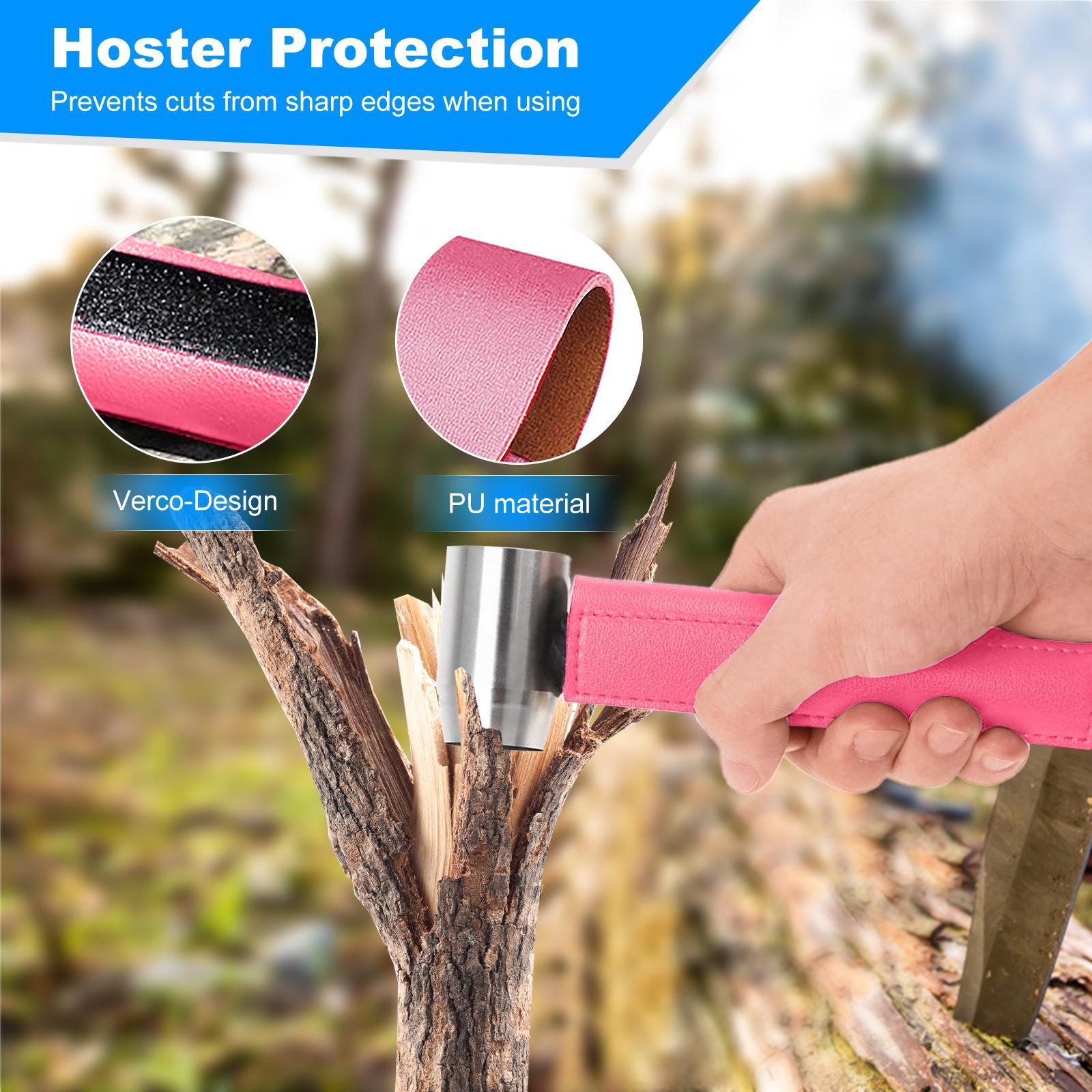 Hand Auger Drill Bit Woodworking Hand Screw Drill Camping Tool pink