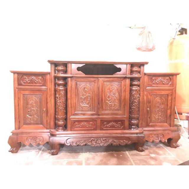 Kệ tivi gỗ hương đá