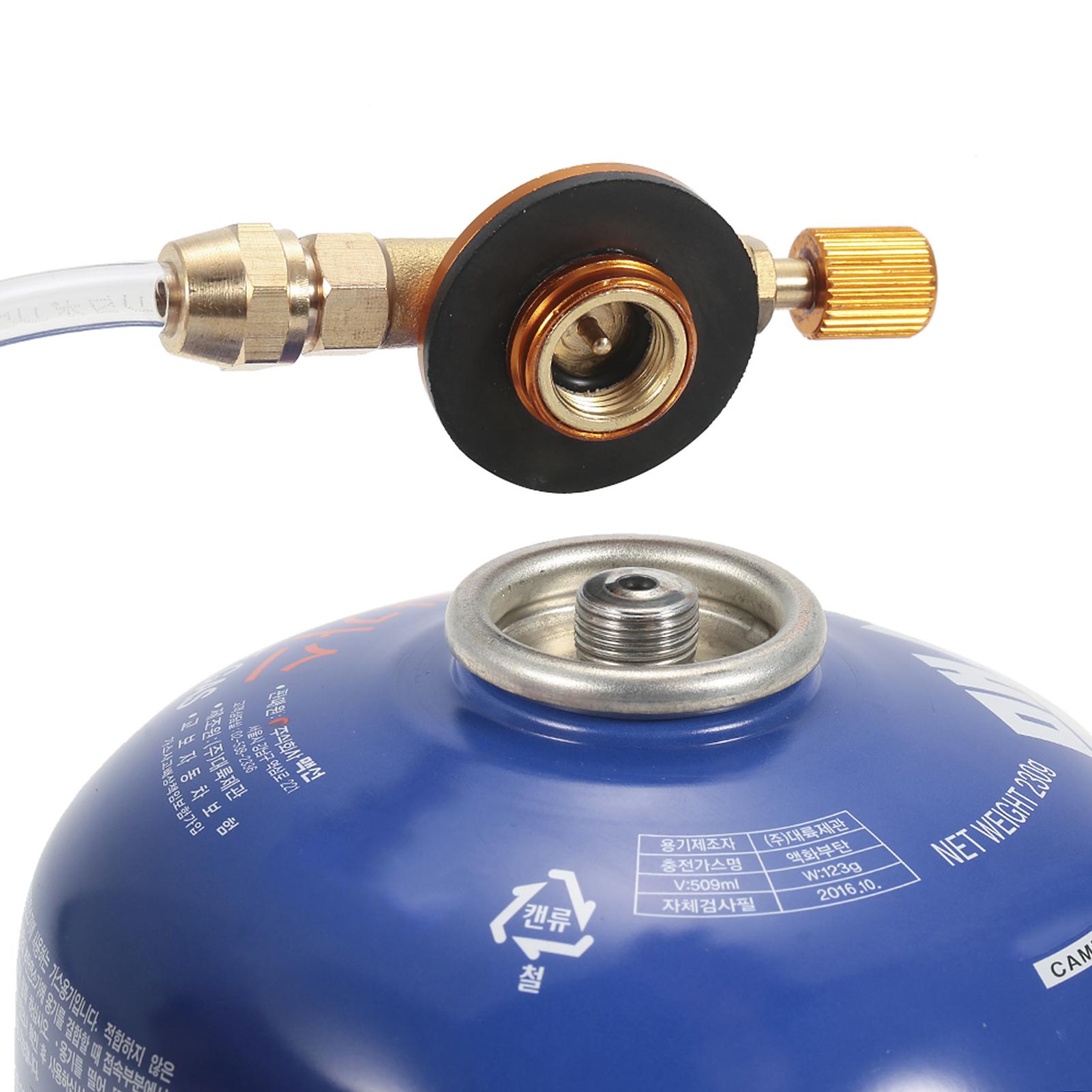 Outdoor Camping Gas Stove Propane Refill Adapter Gas Cylinder Adapter Convertor Gas Filling Tank Coupler