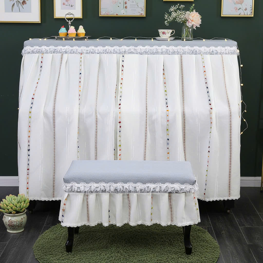 Khăn phủ đàn piano phong cách Hàn quốc hiện đại sang trọng phủ kín toàn bộ đàn chống bụi chống xước - Hàng chính hãng