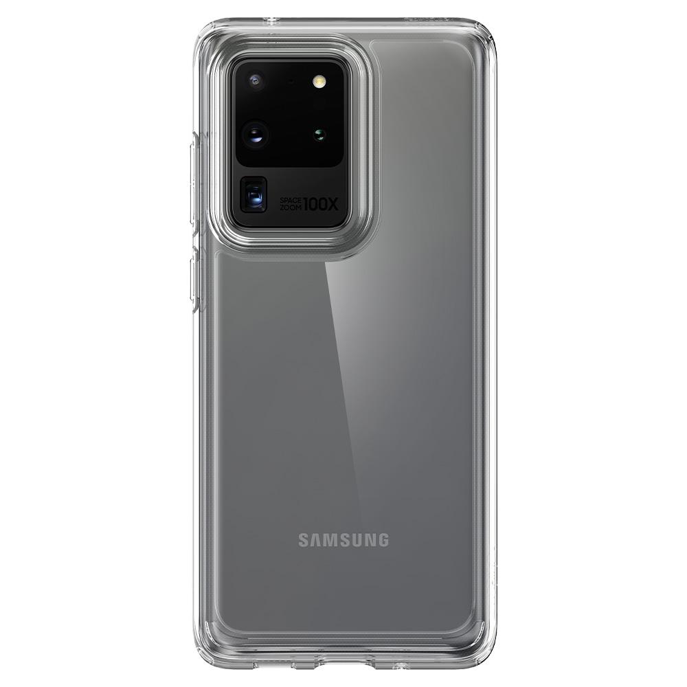 Ốp Lưng Samsung Galaxy S20 Ultra Spigen Crystal Hybrid _ Hàng Chính Hãng