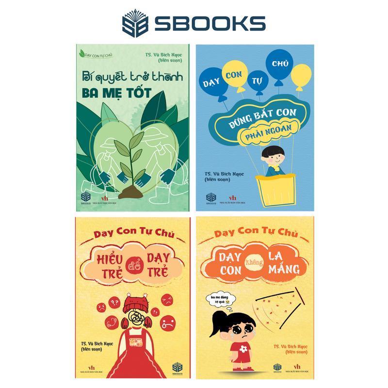 Sách - Combo 4 Cuốn Dạy Con Tự Chủ - SBOOKS