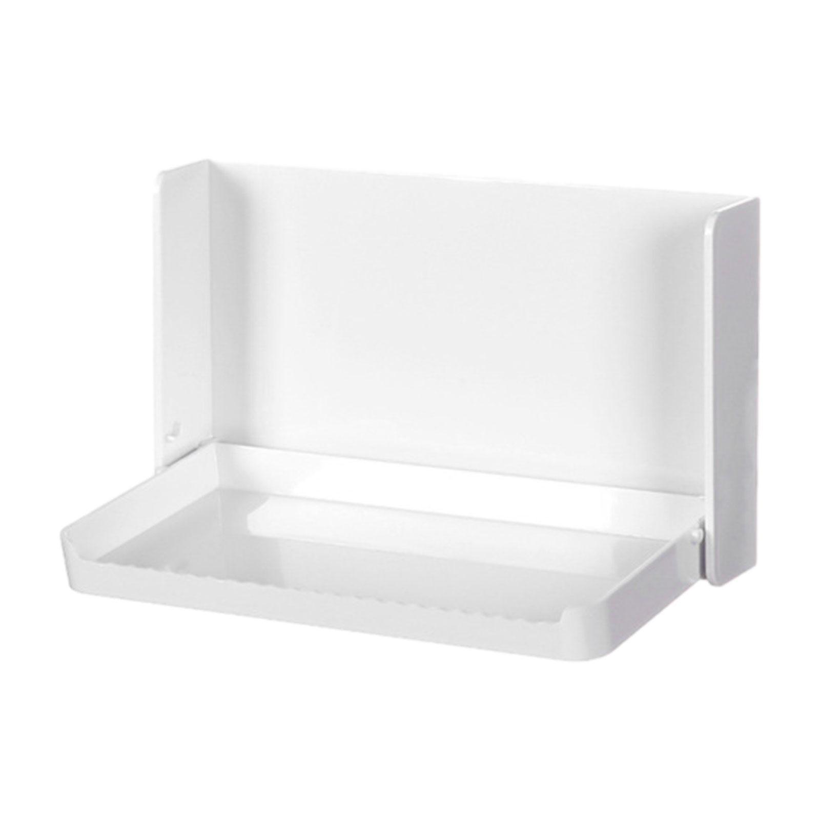 Foldable Wall Shelf Floating Shelves Small No Drill Bathroom Shelf Collapsible Bracket for Bathroom Toilet Laundry Room
