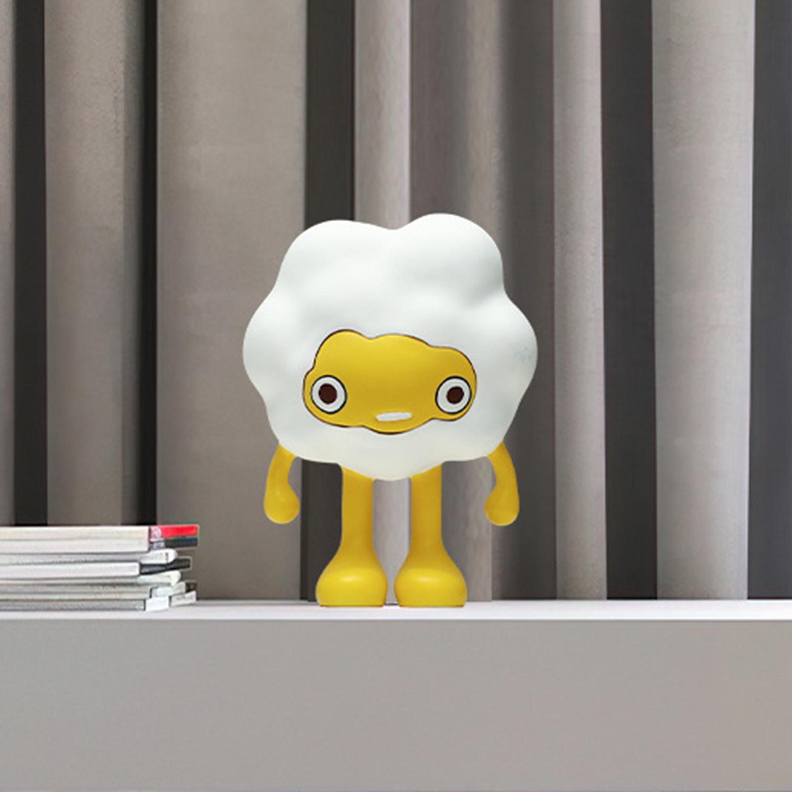 Adorable Cartoon Personifies Statue Ornament for Restaurant Entrance