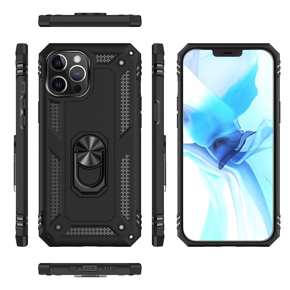 Ốp lưng cho iPhone 12 mini Pro Max chống sốc 2 lớp kèm nhẫn iring làm giá đỡ