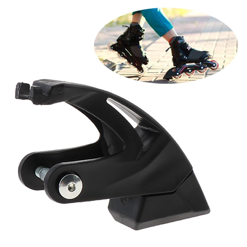 2pcs Rubber Roller Skate Brakes Pad With 2pcs Skates Straps