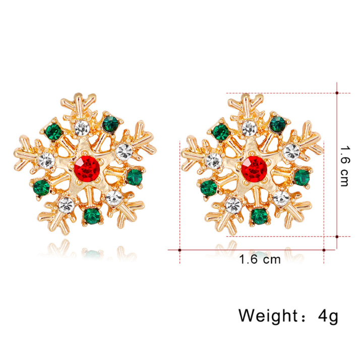 Bông tai Hoa Tuyết XMAS BHBT389