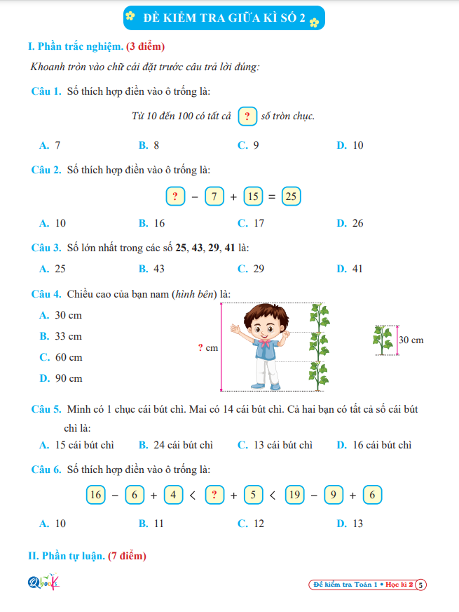 Combo Bài tập hàng ngày, Bài Tập Tuần, Đề Kiểm Tra Toán và Tiếng Việt Lớp 1 - Kỳ 2 - Kết nối tri thức (6 quyển)