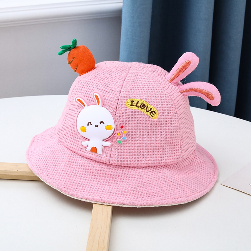 [KIDSALE] Mũ vành trẻ em hoạt hình thỏ cà rốt dễ thương êm nhẹ hút mồ hôi phù hợp mang đi học đi chơi NaHi ngochieu1111
