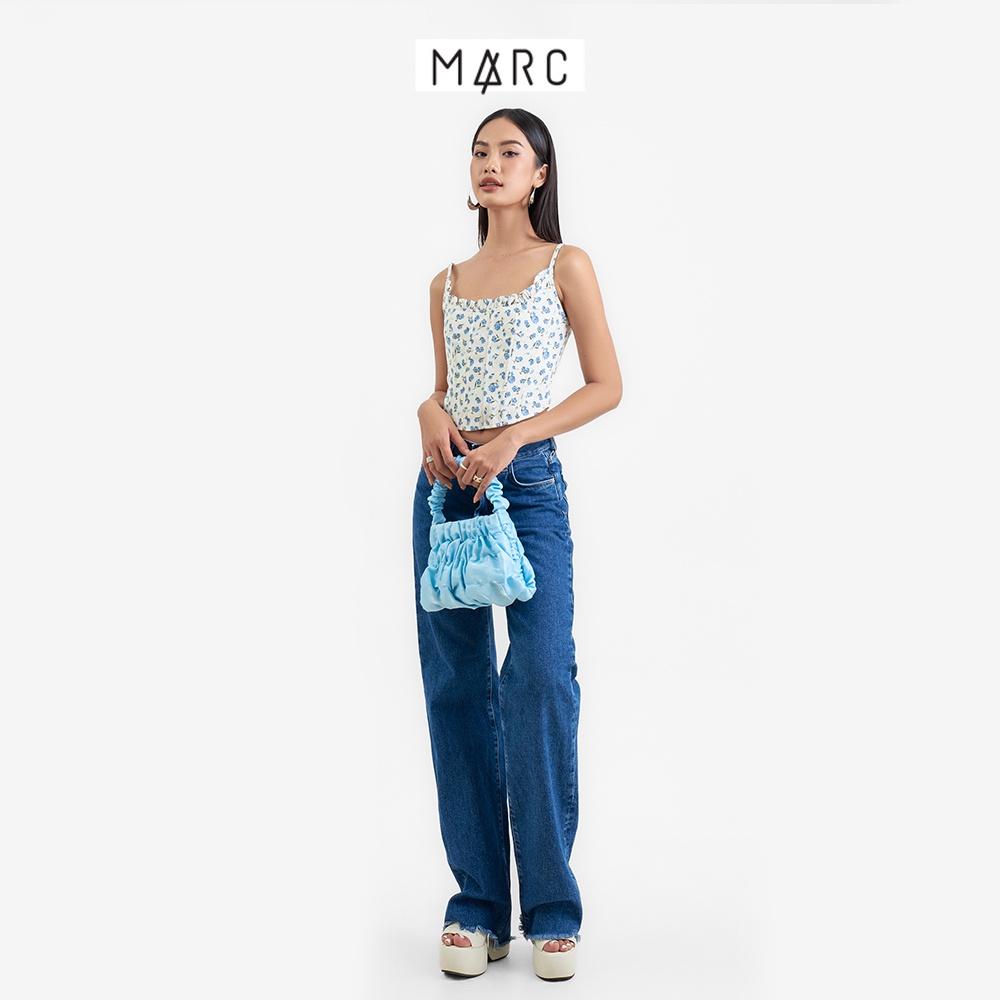 Áo 2 dây nữ MARC FASHION croset bèo cổ dây kéo sau FAVH110422