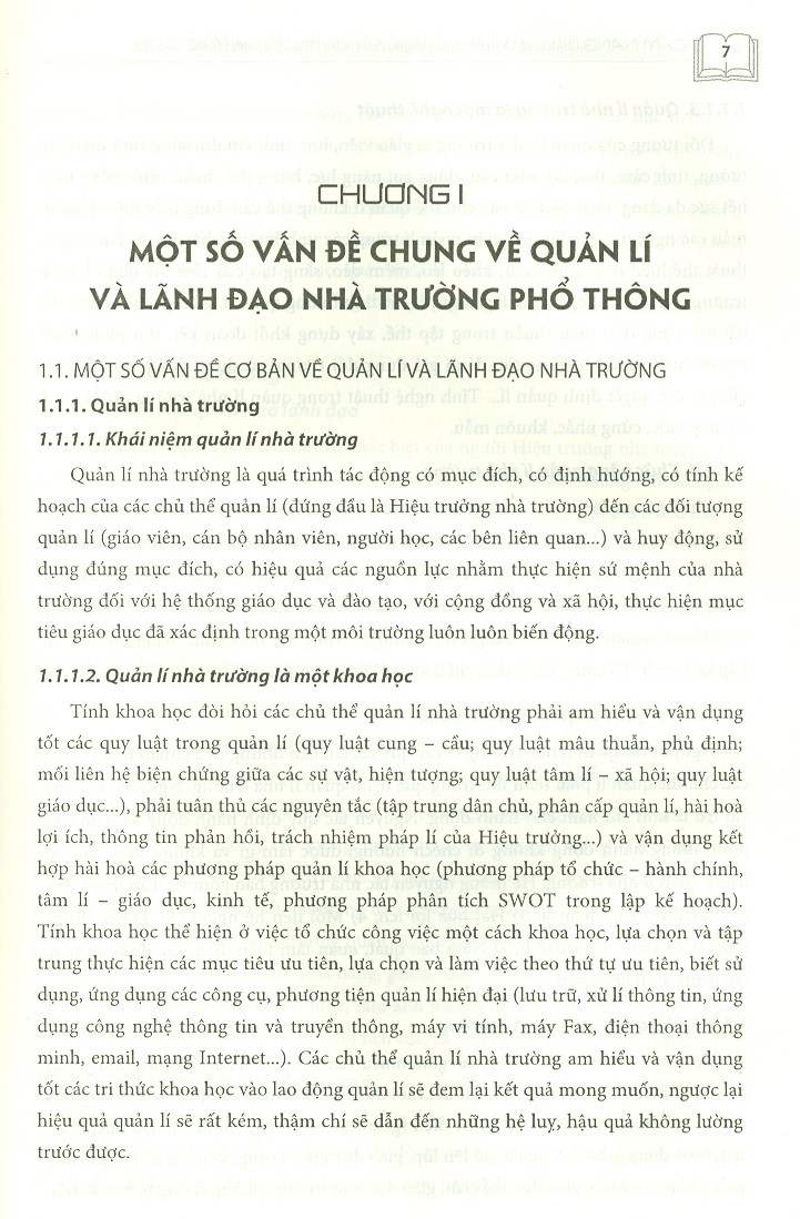 Cẩm Nang Quản Lí Và Lãnh Đạo Nhà Trường Phổ Thông Trong Bối Cảnh Đổi Mới Giáo Dục