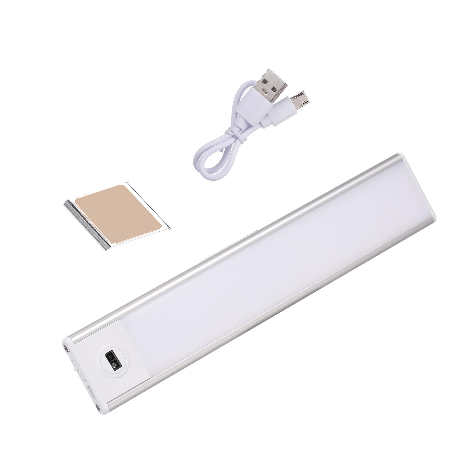 Đèn led gắn tủ quần áo, không dây, có thể sạc lại, cảm biến tự động và công tắc