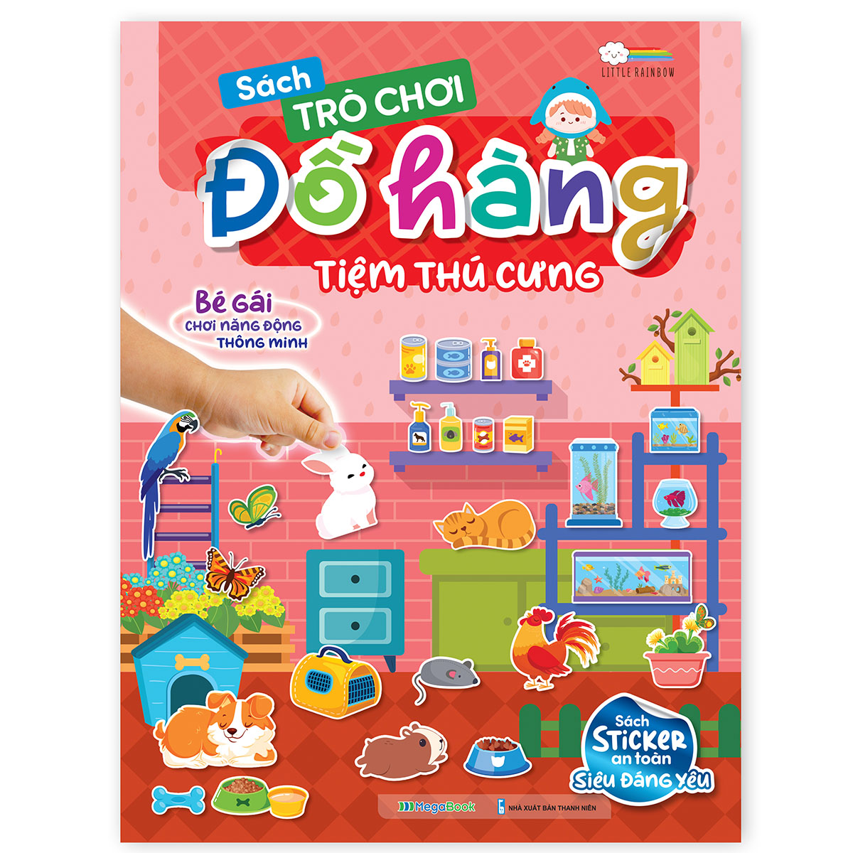 Combo 5 cuốn Sách Trò chơi Đồ hàng cho bé gái (Hơn 1000 Stickers)