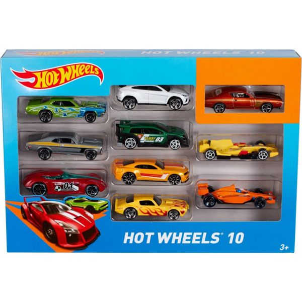 Bộ 10 siêu xe Hot Wheels 54886 - Giao hàng ngẫu nhiên