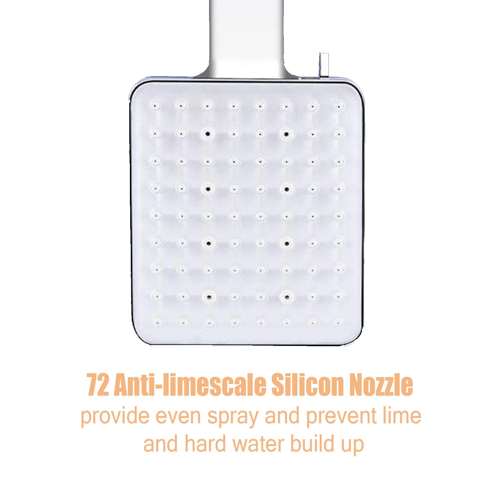 High Pressure Handheld Shower Head with 4.9ft Hose 360° Rotatable Bracket Polished Chrome Adjustable Shower Spray