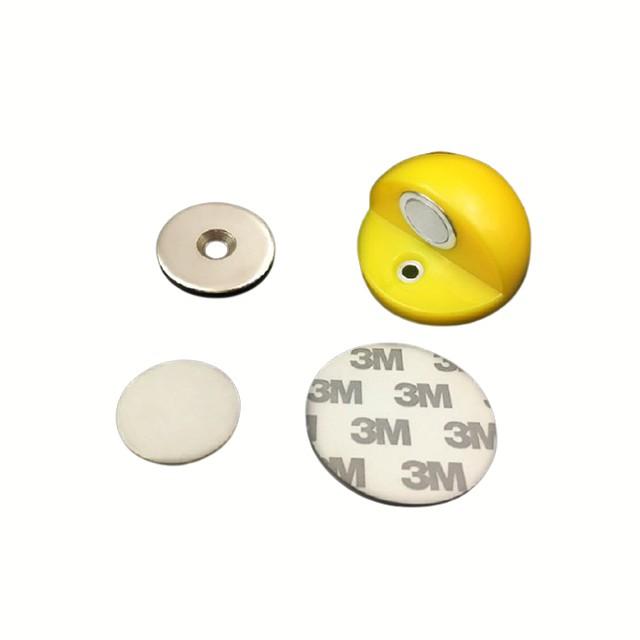 Chặn Cửa Bán Nguyệt Silicon Hít Nam Châm Nhiều Màu, Gắn Sàn Giúp Hạn Chế Va Đập- Bảo Vệ Cánh Cửa Với Tường, Kingler 1250