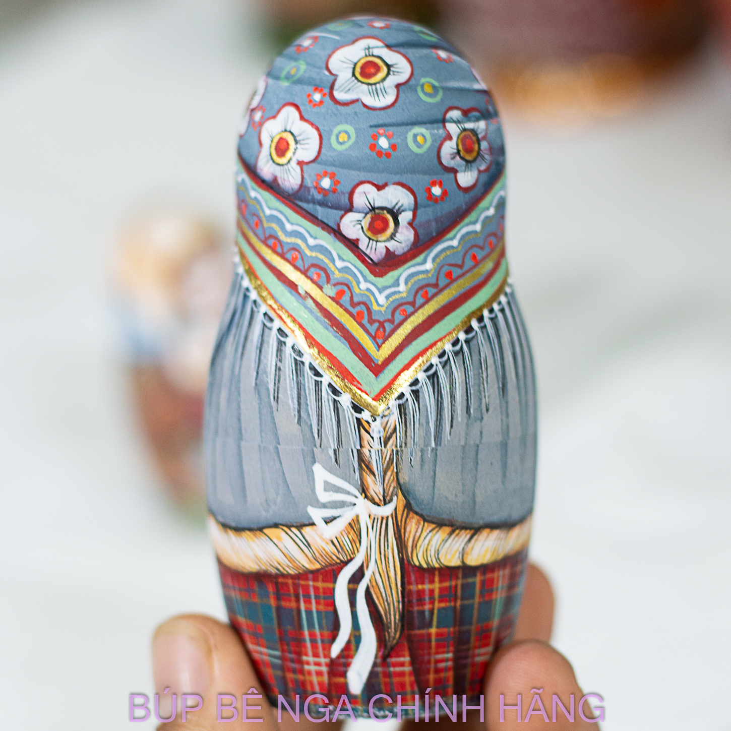 BỘ BÚP BÊ NGA MATRYOSHKA 5 LỚP 20CM HOA VĂN "CÔ BÉ MÙA ĐÔNG" CỰC ĐẸP VÀ PHONG CÁCH, CÁ TÍNH