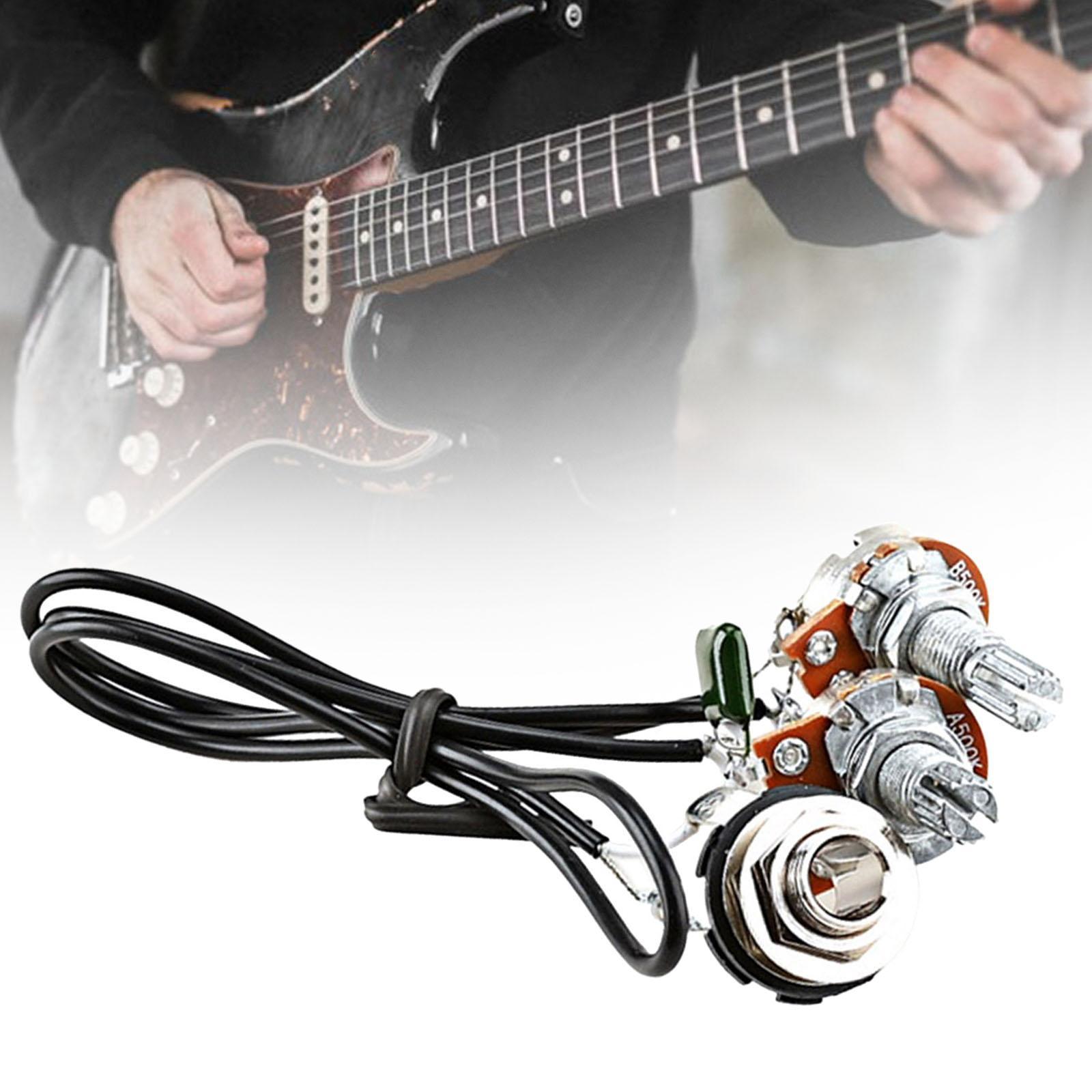 Guitar Potentiometer Guitar Wiring Harness 3 Way Toggle Switch Amp Volume for Accessory