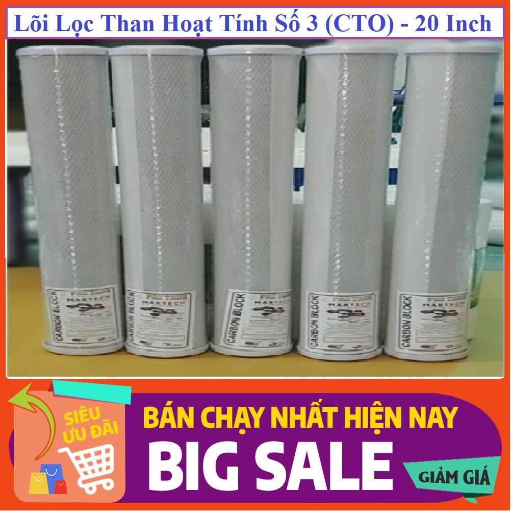 Lõi Lọc Than Hoạt Tính Số 3 (CTO) -20 Inch