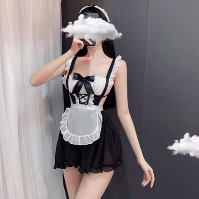 Váy ngủ cosplay hầu gái