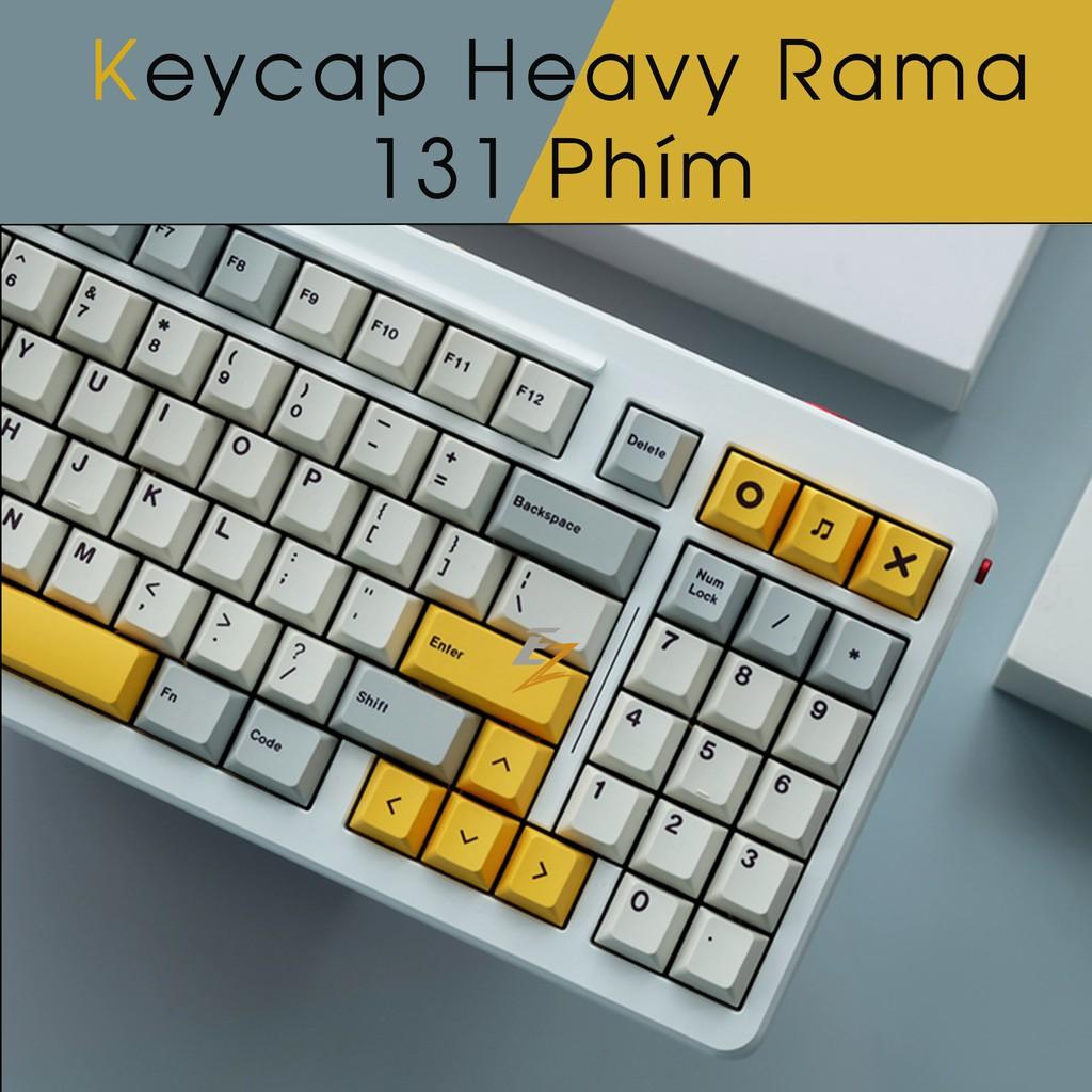 Keycap Heavy Rama Cho Bàn Phím Cơ Chất Liệu Thick PBT Cherry Profile In Dyesub 131 Phím | Gearbros