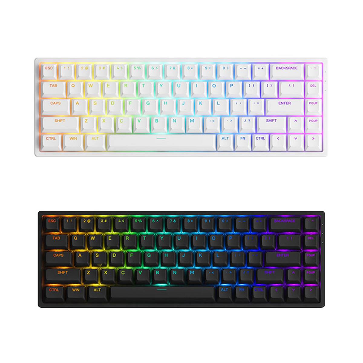 Bàn phím cơ có dây AKKO 3068 v2 RGB – Black/White _Mới, hàng chính hãng