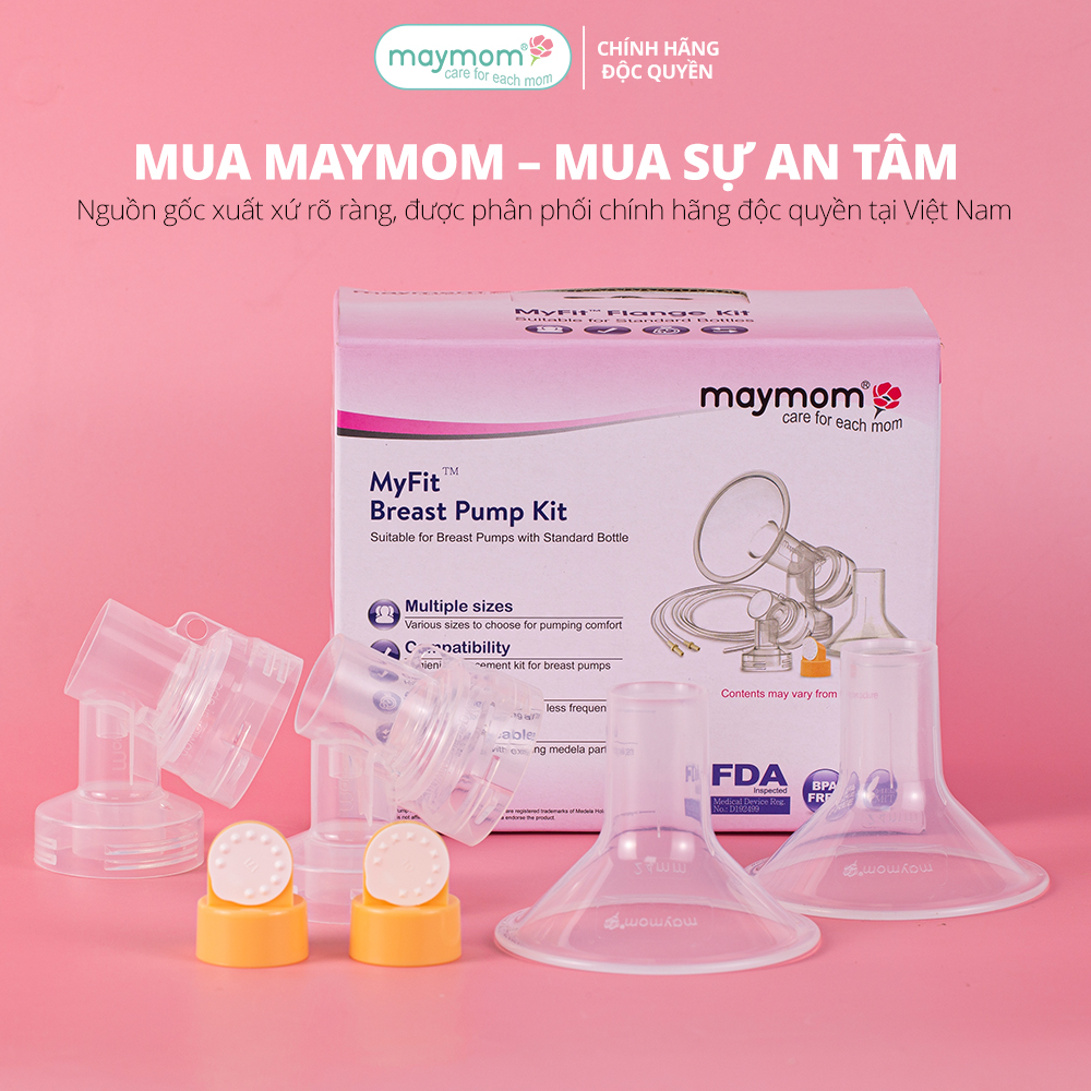 Bộ Phụ Kiện Máy Hút Sữa Medela Maxflow Thương Hiệu Maymom, Phễu Size Từ 10-32mm