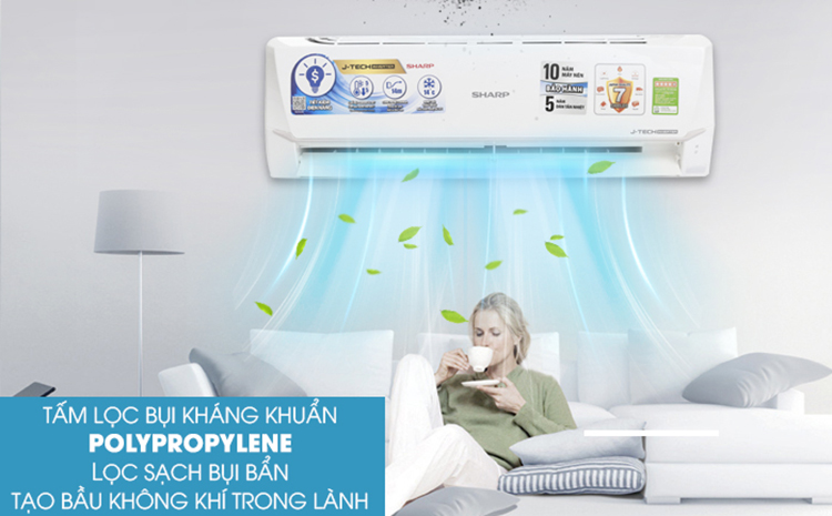 Điều Hòa Inverter Sharp AH-X18VEW (18.000Btu) - Hàng Chính Hãng