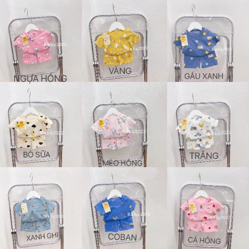 Bộ cotton hình cho bé trai và gái